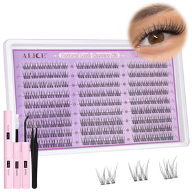 ALICE natural-looking clusters blend with real lashes for daily beauty.