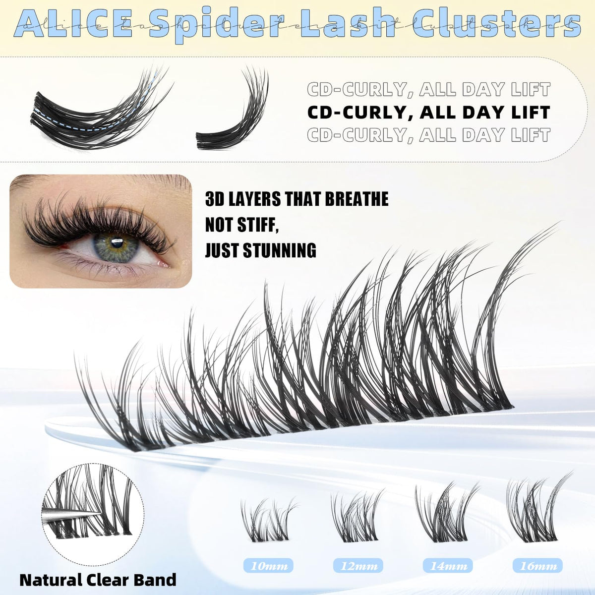 ALICE Tweezers for precise, controlled cluster placement
