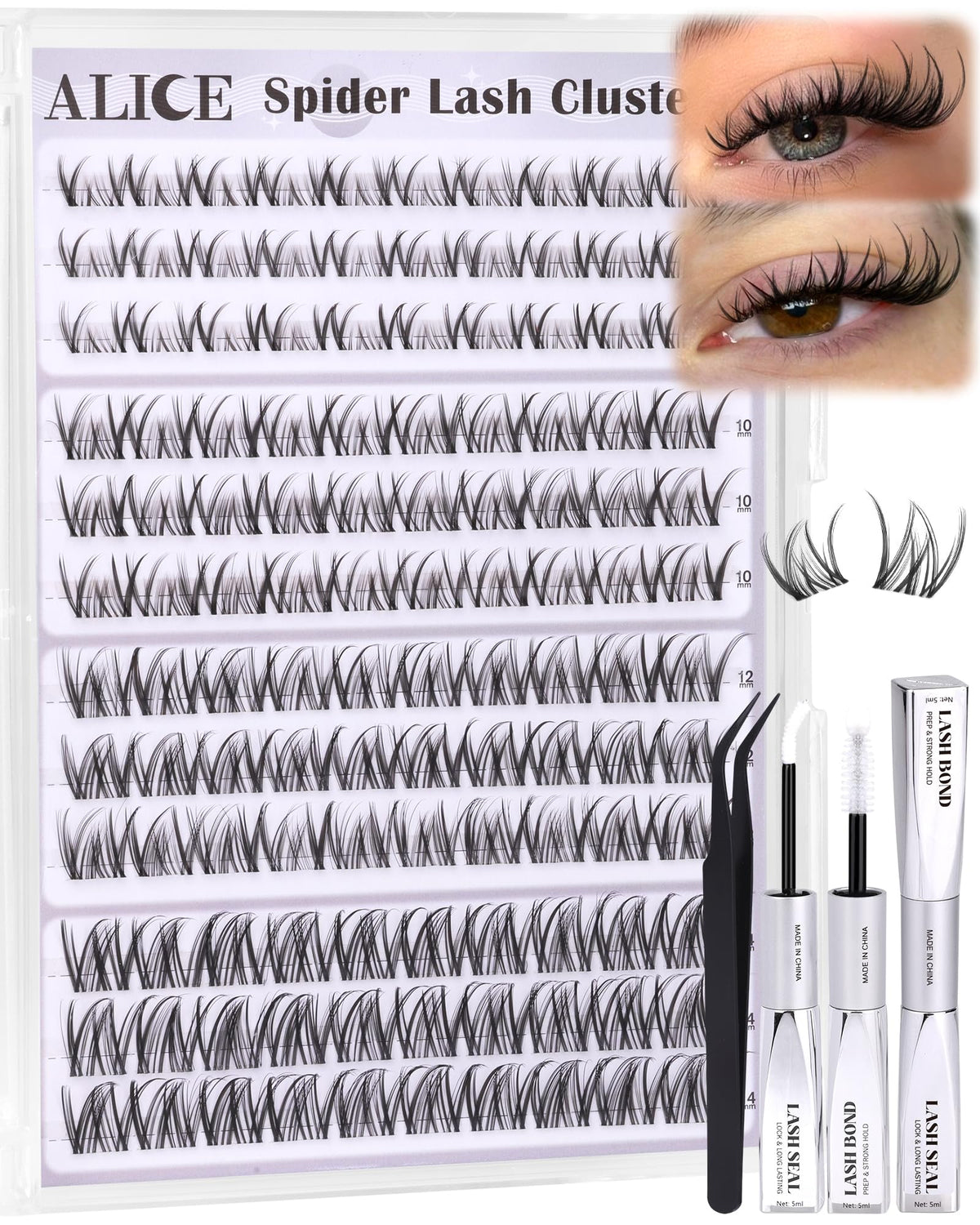 ALICE Wear day look with weightless, comfortable lashes.