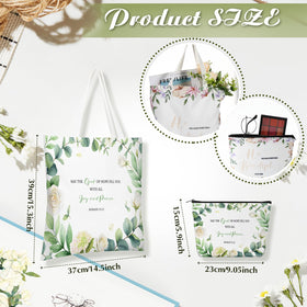 Aliceset inspirational makeup bags white, compact yet organized for cosmetics on the go.