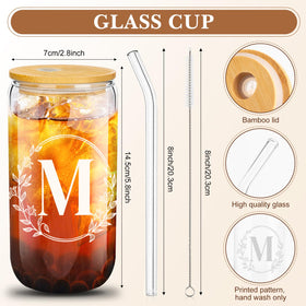Aliceset glass straw and brush for easy cleaning and reuse.