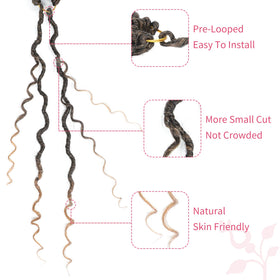 Alicoco Goddess Locs 14in includes crochet needle and rings kit.