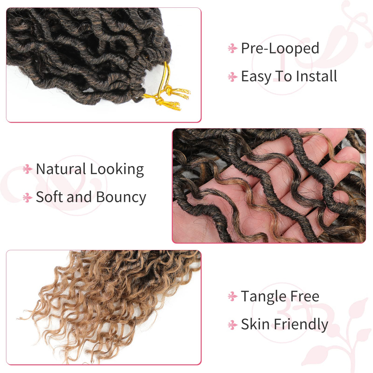 Alicoco Goddess Locs 14in boho style look for daily wear.