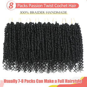 Alicoco Passion Twist pre-looped design enables easy at-home crochet installation.