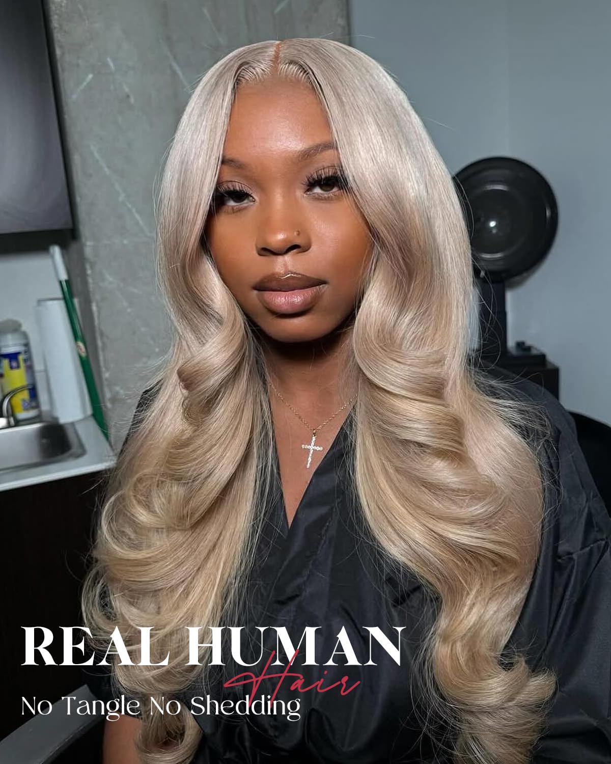 ALIDIDI 200% density wig provides a full, soft appearance for easy styling.