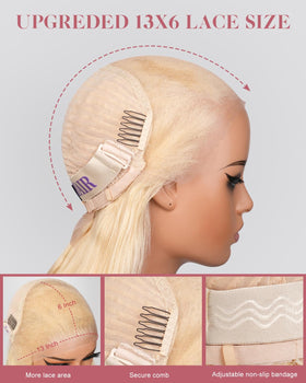 ALIDIDI MINI KNOTS 613-13x6 wig demonstrating side-part versatility and styling options