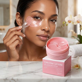 Alien Seal night skincare routine with eye patch for refreshed morning appearance.