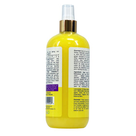 Alikay Naturals Lemongrass Leave-In bottle pour showing quick application
