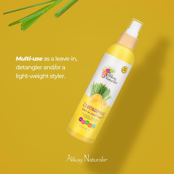Alikay Naturals Lemongrass Leave-In color-safe label close-up