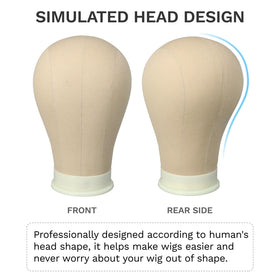 AliLeader wig head with mount-hole base for easy tripod or clamp use.