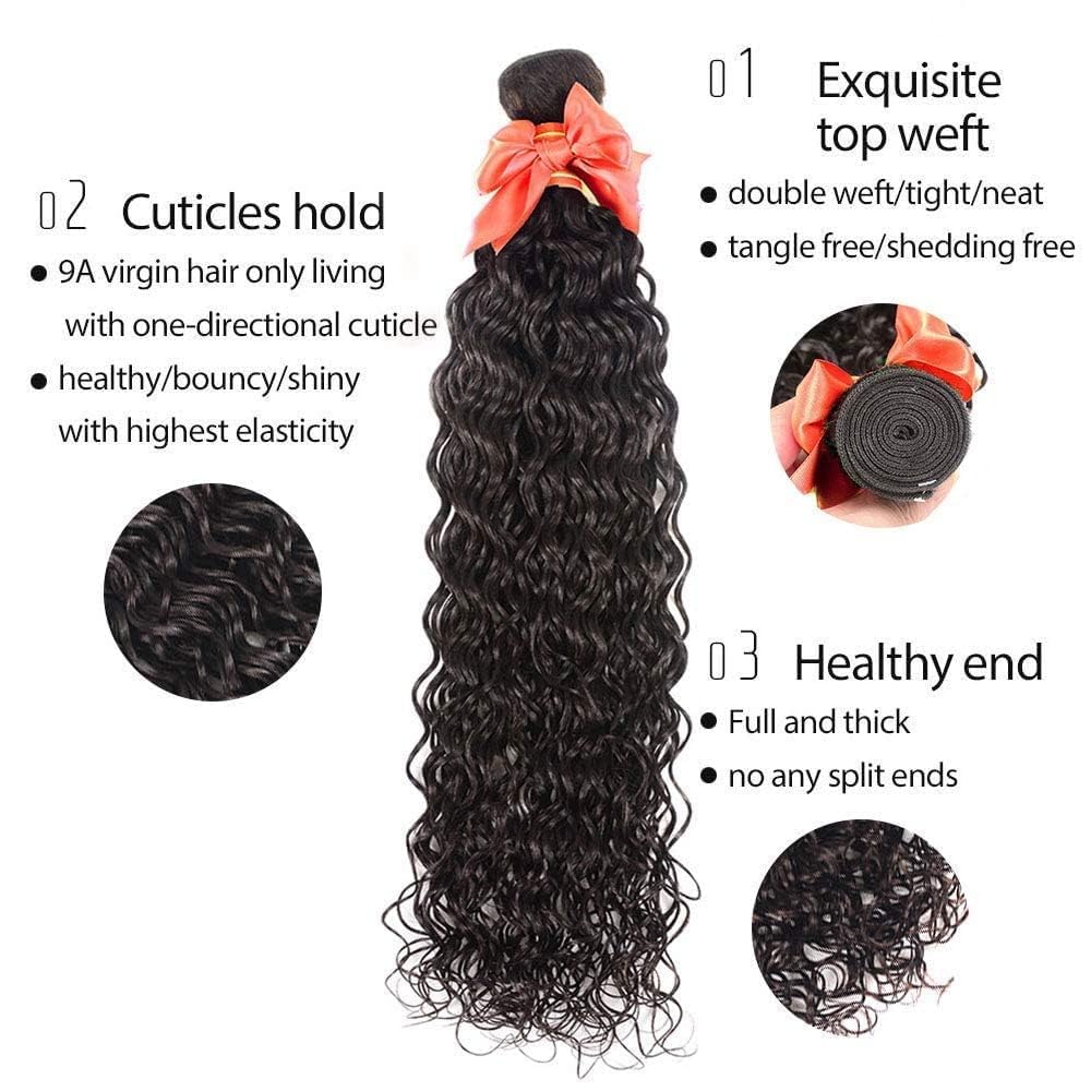 Alimog virgin Brazilian water wave hair — ready to bleach or dye for custom shade.