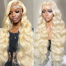 Alimubi Hair 613 13x6 lace front wig cap close-up for natural parting