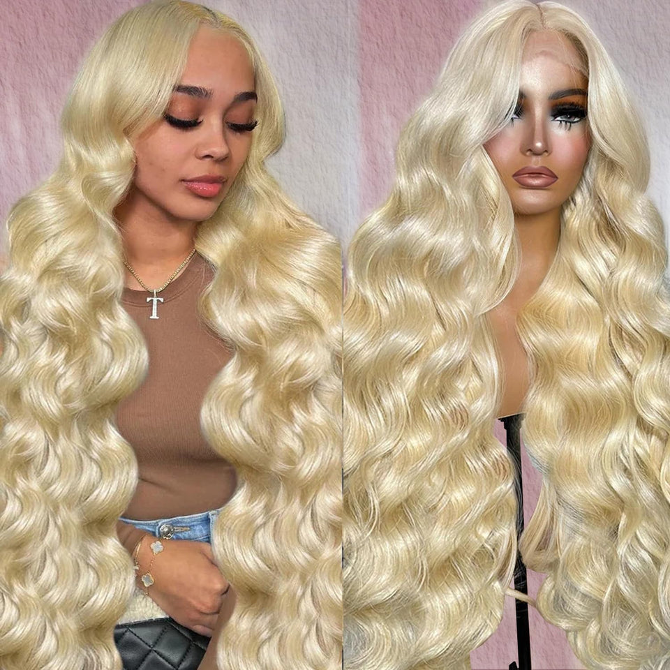 Alipeacock 613 lace front wig front view shows natural hairline and 200% density