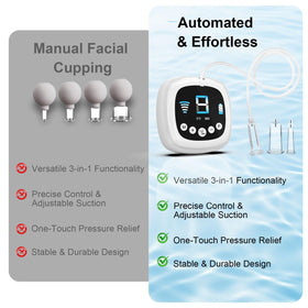 Alitake 3-in-1 tool performing cupping, gua sha, and massage for facial care