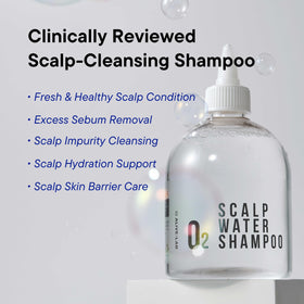 ALIVE:LAB ALIVELAB O2 Scalp Water close-up highlights cooling sensation.