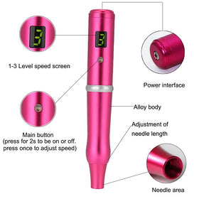 ALIWOD rotary makeup machine portable and ergonomic for extended sessions.