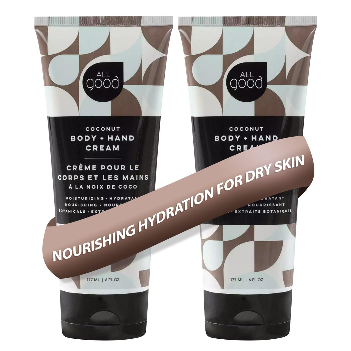 All Good Body Lotion Coconut bottle front view for daily hydration.