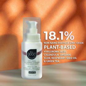 All Good calendula extract imagery highlighting hydration and skin resilience.