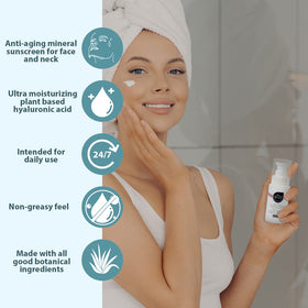 All Good hyaluronic acid and niacinamide moisturizer close-up emphasizing hydration and smoothness.