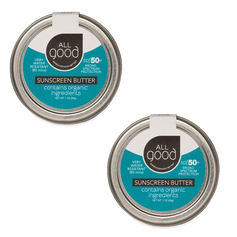 All Good Sunscreen travel-size tin front shows compact protection for on-the-go adventures