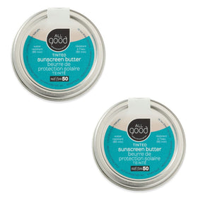 All Good tinted mineral sunscreen butter coral-reef-safe tint for daily wear.
