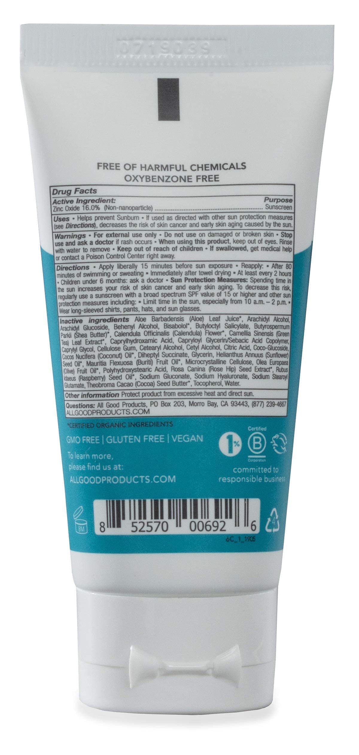 All Good travel sunscreen packed in a backpack ready for hiking or camping