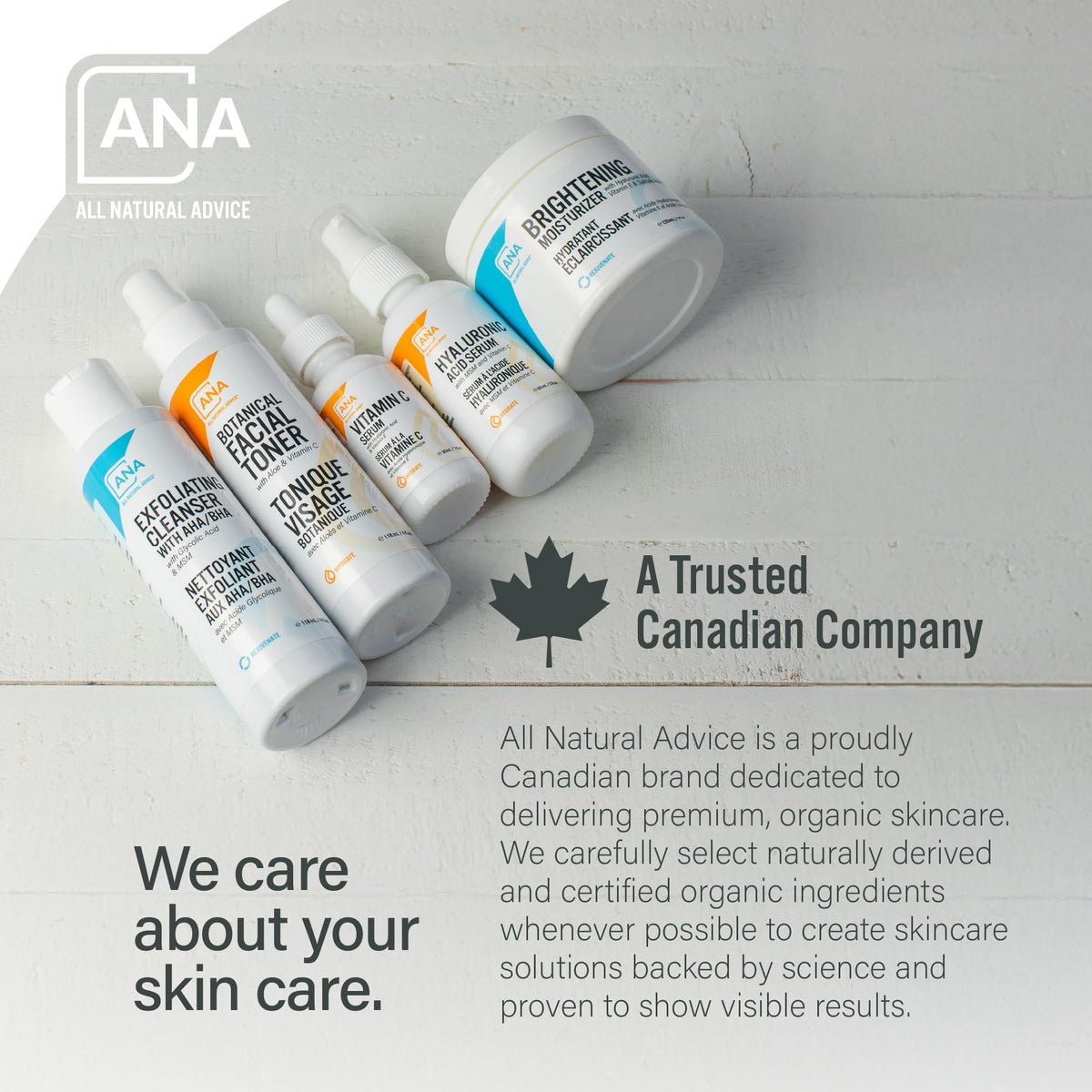 All Natural Advice Vitamin C Serum on skin as part of morning routine for a refreshed look