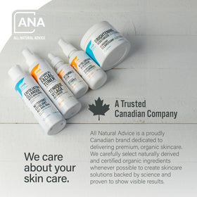 All Natural Advice Vitamin C Serum on skin as part of morning routine for a refreshed look