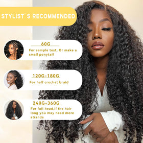 ALLBENLOS deep wave crochet hair maintains curl definition after washing.