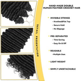 ALLBENLOS pre-separated crochet hair 18-inch 120G speeds installation and prep.