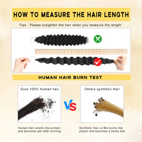 ALLBENLOS virgin human hair feels soft and silky for natural blending.