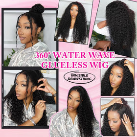 Allboom skinlike HD lace 360 wig blends with skin tone