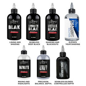 Allegory Greywash vegan-friendly inks crafted in the USA for professionals.