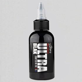 Allegory Ultra BLAK bottle pour shows smooth pigment flow for lining.