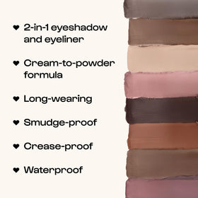 ALLEYOOP 11th Hour 2-in-1 eyeshadow liner, precise and crease-free