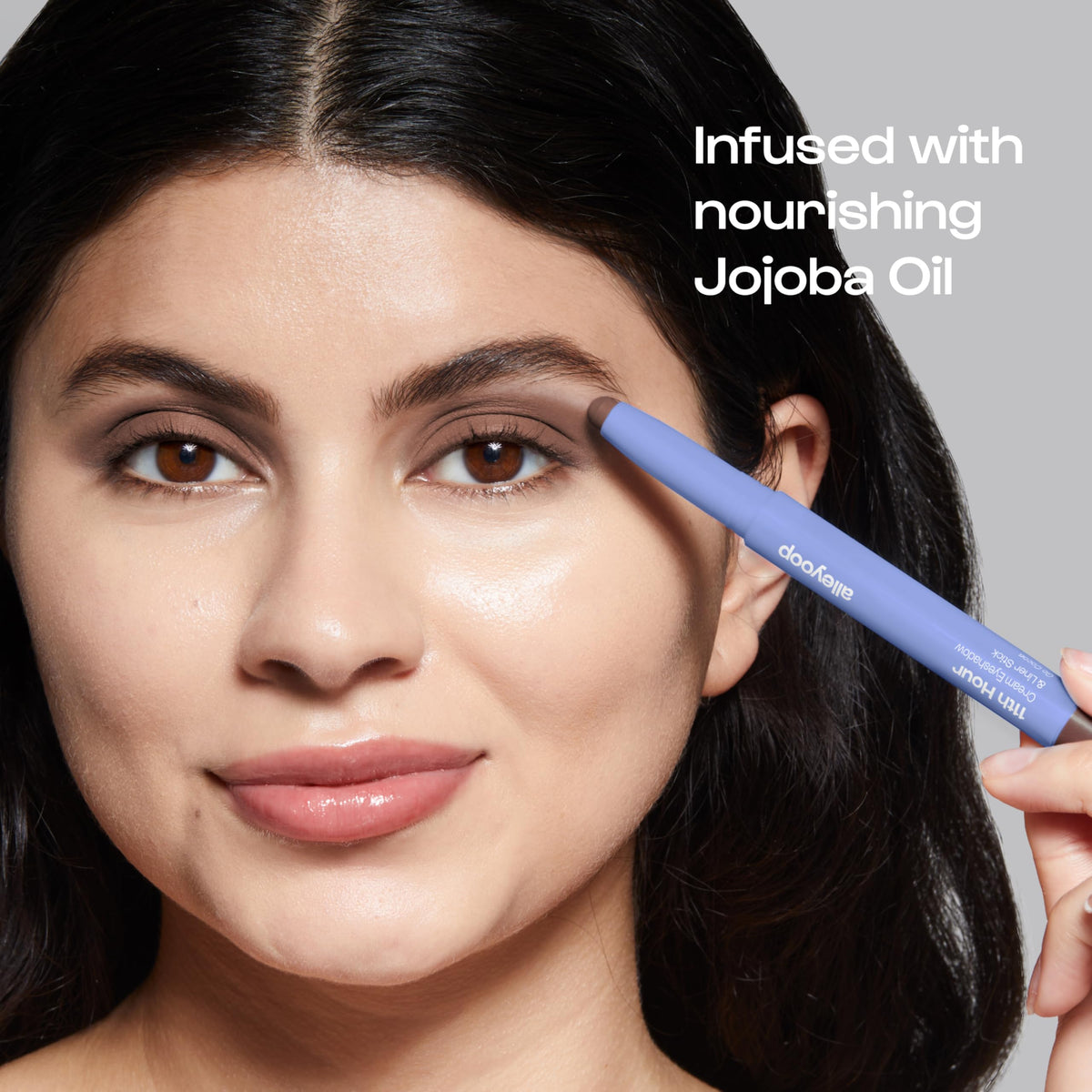ALLEYOOP 11th Hour 2-in-1 eye shadow and liner for precise definition.