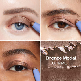 ALLEYOOP 11th Hour crease proof waterproof formula swatch on eyelid