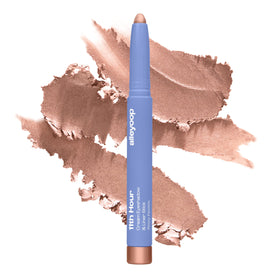 ALLEYOOP 11th Hour waterproof cream eyeshadow stick close-up showing glide-on shimmer for all-day wear