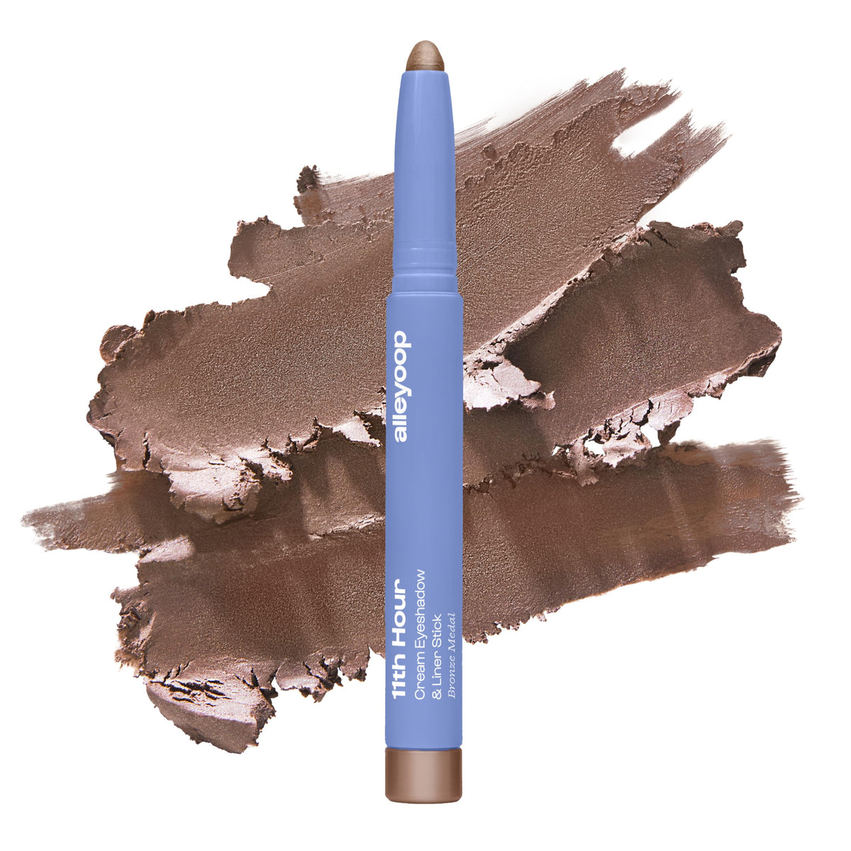 ALLEYOOP 11th Hour waterproof eyeshadow stick swatch shows long lasting color