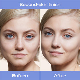 ALLEYOOP Game Face Concealer under-eye application demonstrates crease-proof formula for mature skin.