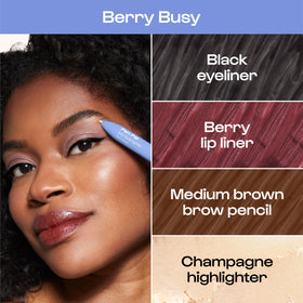 Alleyoop Pen Pal eyebrow pencil defines brows for quick on-the-go shaping.