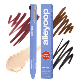 Alleyoop Pen Pal eyeliner 4-in-1 pen delivers precise, smooth lines for quick touch-ups.