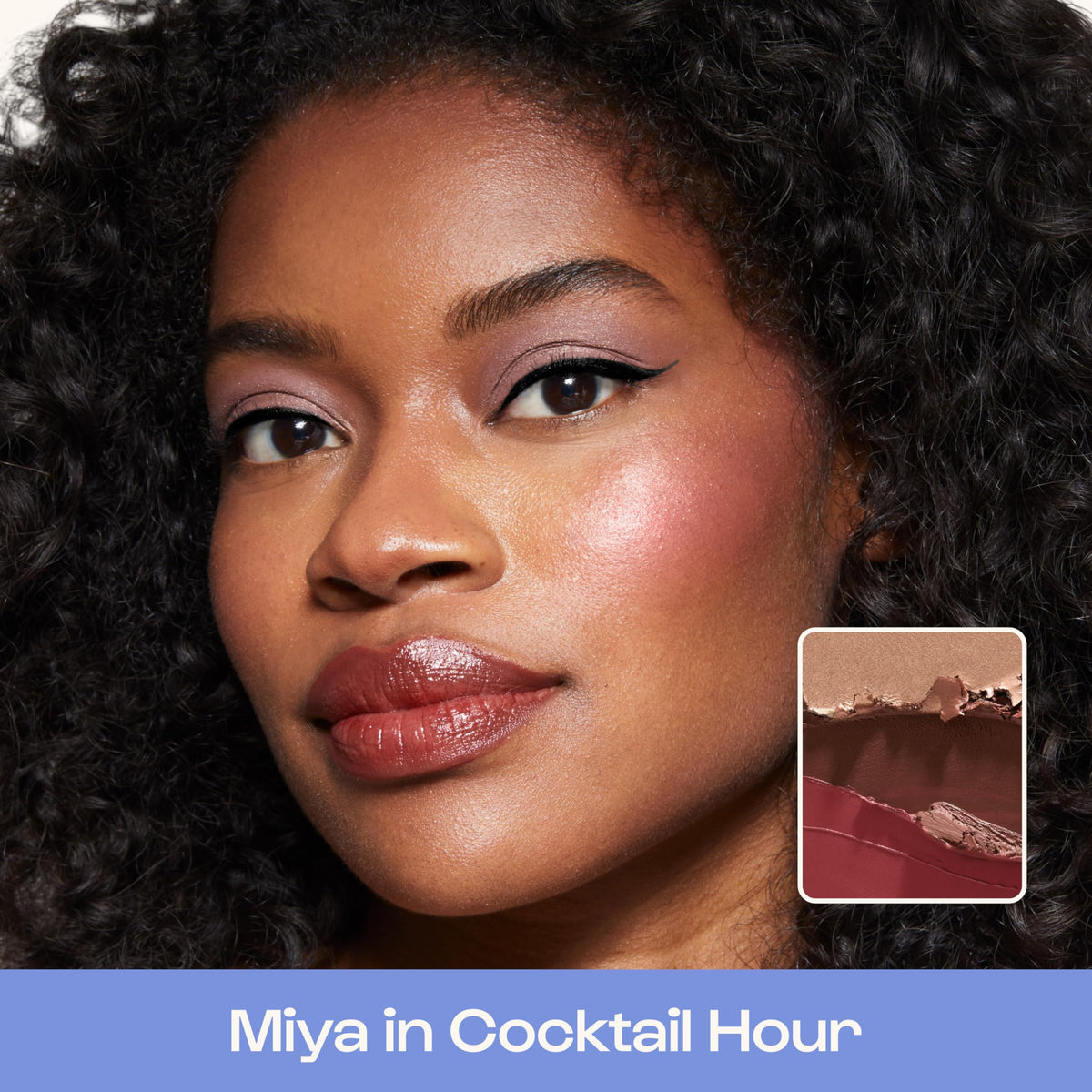 ALLEYOOP Stack The Odds blush swatches show creamy, blendable color for natural warmth.