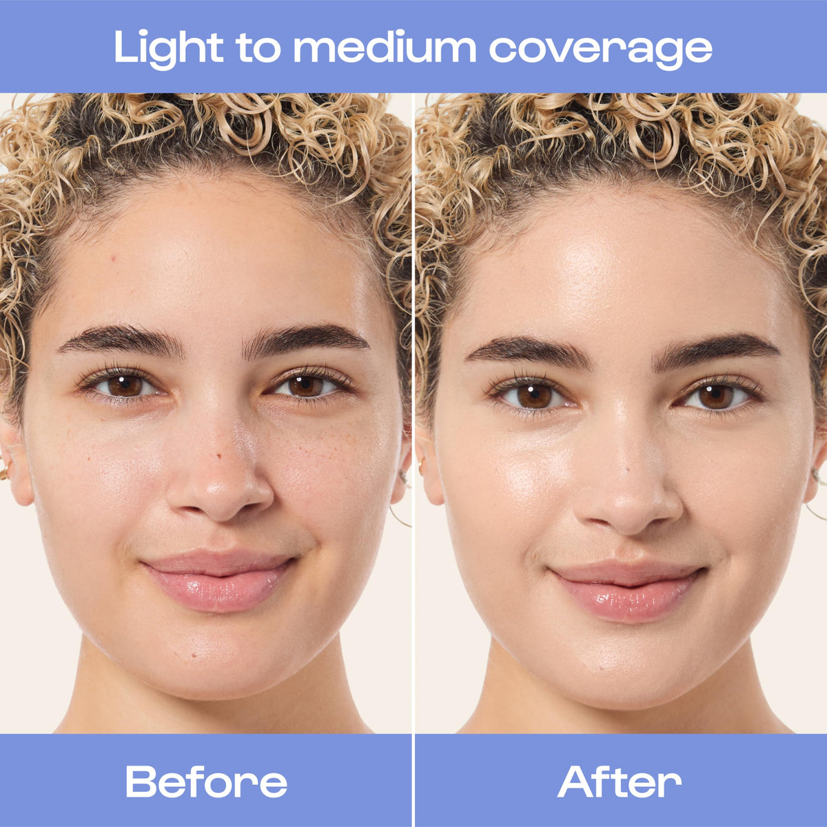 Sunsational tinted cream swatch blending on skin for even tone.