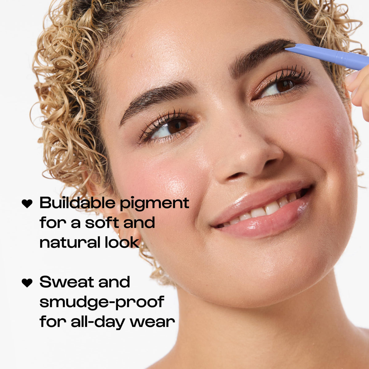 ALLEYOOP Swift Eyebrow spoolie blends and shapes for a natural look.