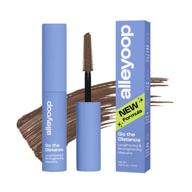 ALLEYOOP Tubing Mascara Brown bottle – sleek packaging for easy everyday wear.