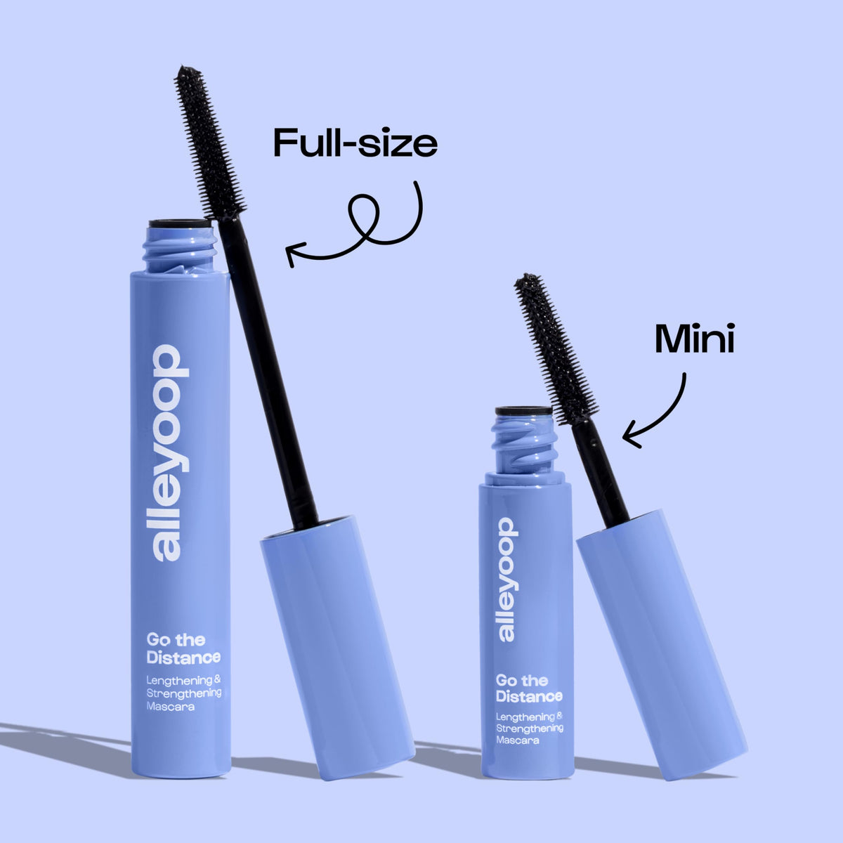 ALLEYOOP Tubing Mascara Brown vegan-cruelty-free – clean formula suitable for sensitive eyes.