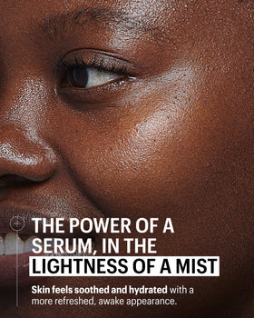Allies of Skin Probiotic Face Mist being sprayed on the face for refreshment.