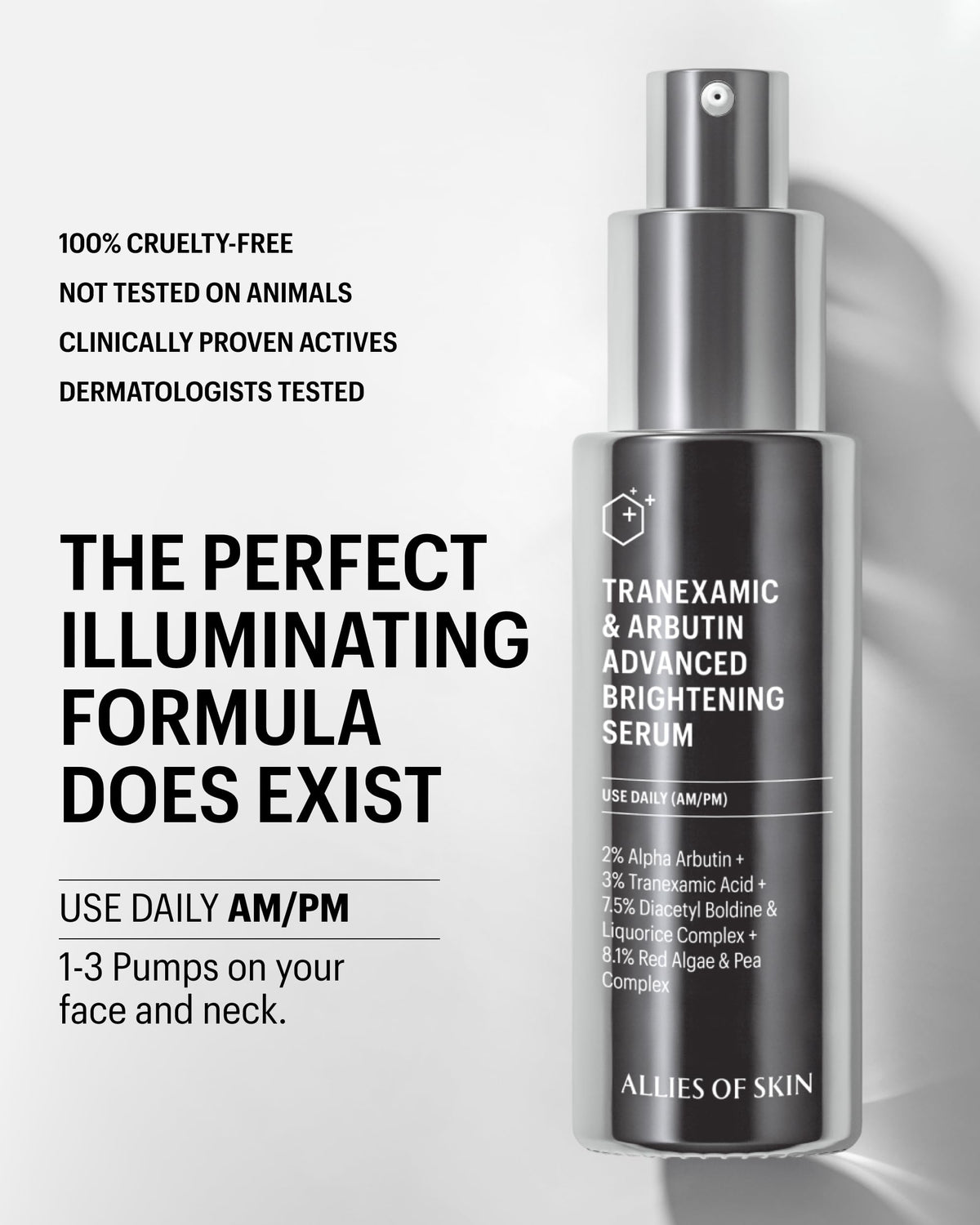 Serum being applied to skin for a radiant complexion