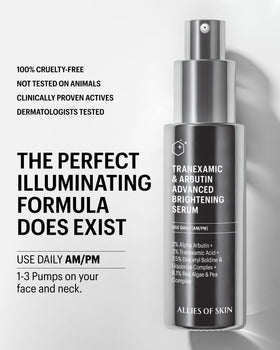 Serum being applied to skin for a radiant complexion